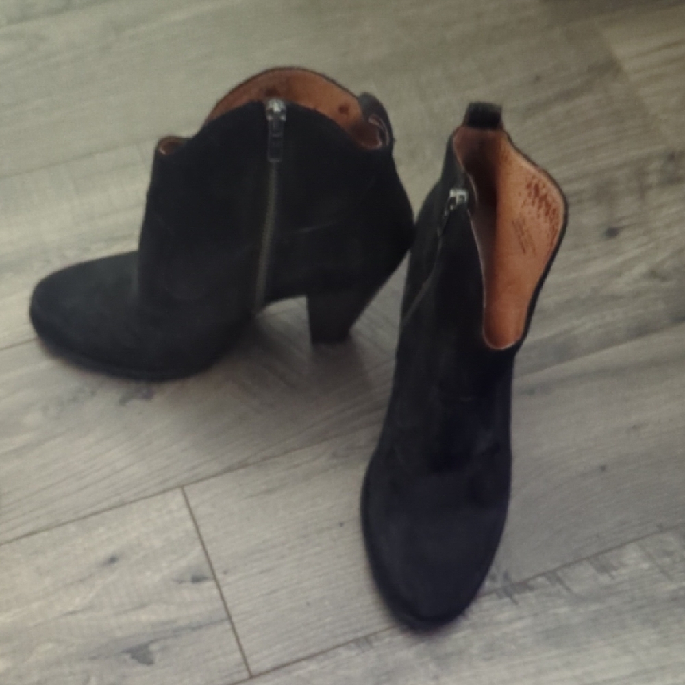 Frye Dark Ankle Booties